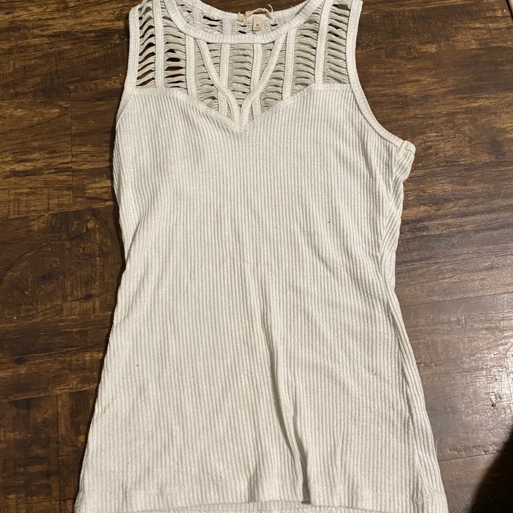 White tank top
